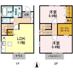 ウィルコート安田の物件間取画像